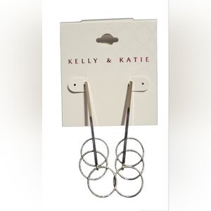 Silver drop earrings